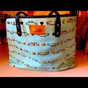 Betsy Johnson large turquoise bag. Super fun to carry.  A real showstopper!!!!!